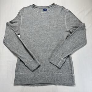 J. Crew Sweatshirt Lightweight Crewneck Long-sleeve thermal Women's Size S Gray